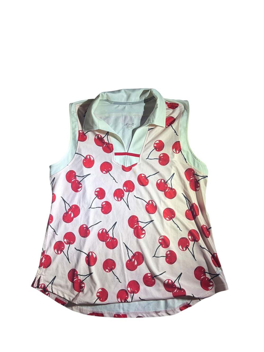 JOFIT Monaco Sleeveless Cherry Print Polo Shirt